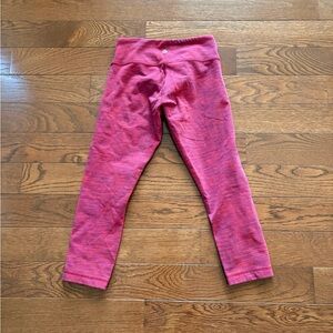 LULULEMON Wunder Under Crop II Diamond Space Dye Bumble Berry 2